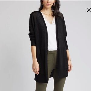 Halogen Side Slit Cardigan - Blue